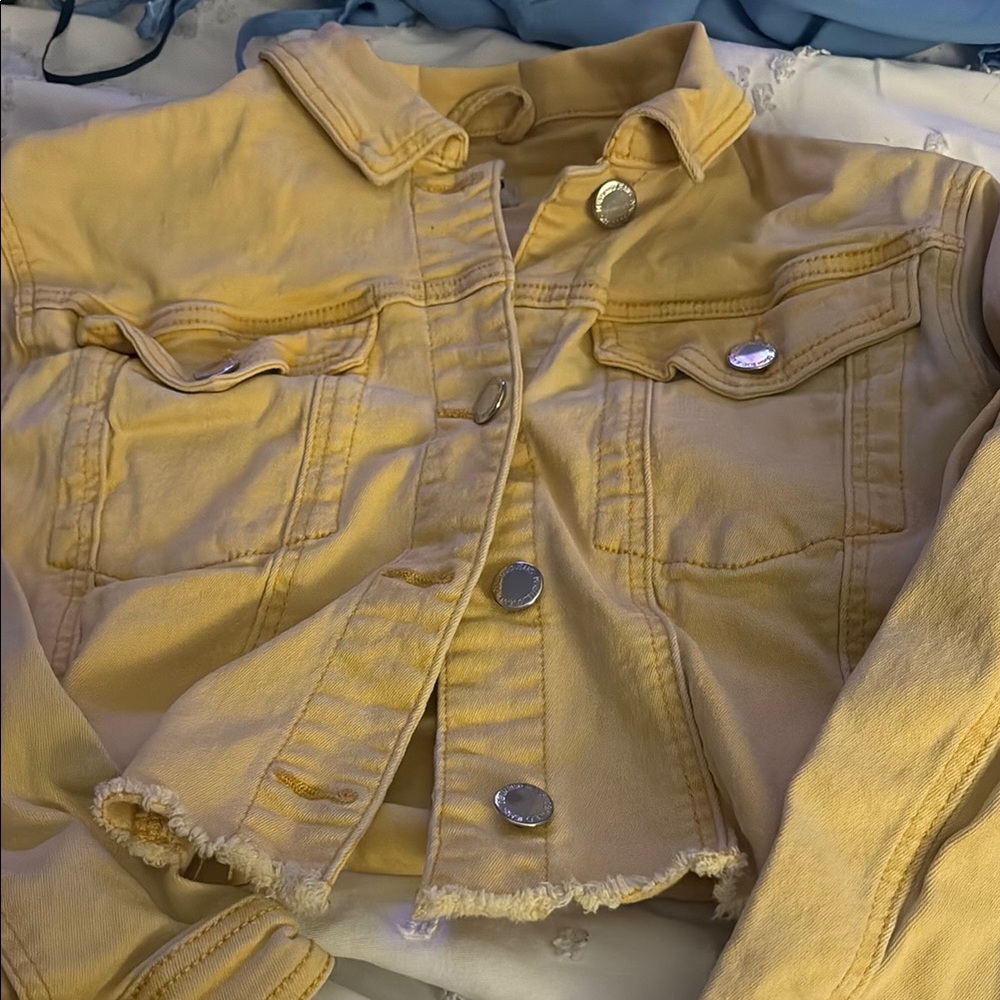 Yellow Denim Jacket - Picture 2 of 3